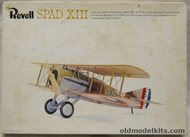 Revell 1/28 Frank Luke's Spad XIII - with Pilot and Two Crew Figures, H290-250 plastic model kit